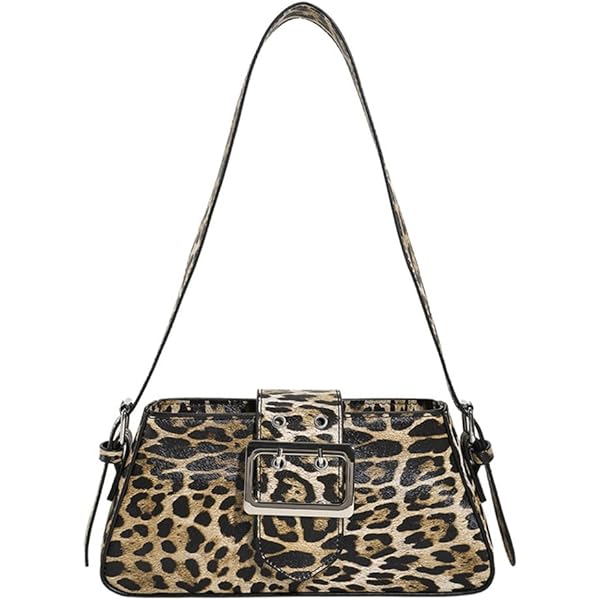早期完売★Kashiko★Leopard Print Shoulder Bag Khaki★大人気 Amazon.com: Leopard Print Shoulder Bag with Bowknot Y2k